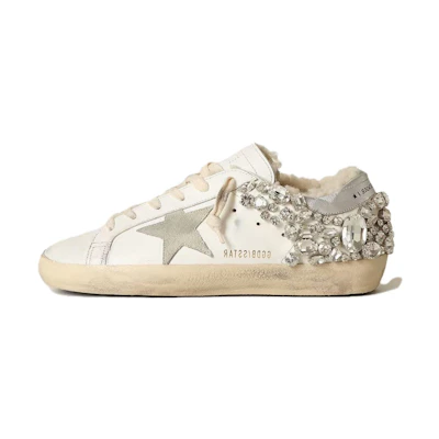(W) Golden Goose Super-Star 'White Silver'
