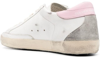 Golden Goose Super-Star 牛皮 防滑耐磨 低筒 帆布鞋 女款 白銀 Lookbook Golden Goose Super-Star 牛皮 防滑耐磨 低筒 帆布鞋 女款 白銀