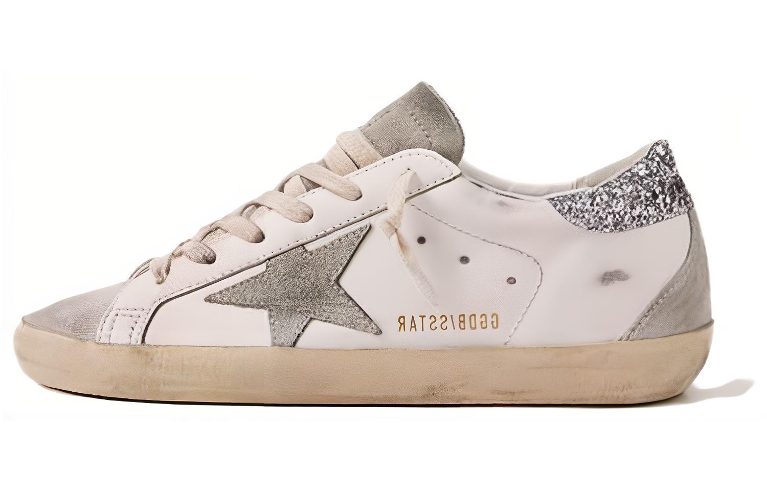 (Women) Golden Goose Super-Star 'White Silver Distressed' GWF00102.F004712.10273