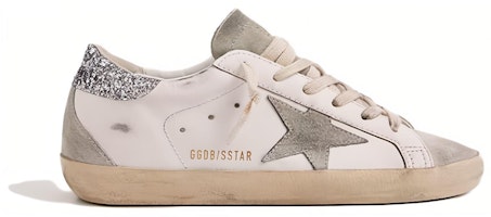 金鵝 Super-Star 皮革 時尚圓頭 低筒 板鞋 女款 白色銀尾 做舊版 Order 金鵝 Super-Star 皮革 時尚圓頭 低筒 板鞋 女款 白色銀尾 做舊版