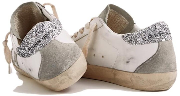 (Women) Golden Goose Super-Star 'White Silver Distressed' GWF00102.F004712.10273 Purchase (Women) Golden Goose Super-Star 'White Silver Distressed' GWF00102.F004712.10273