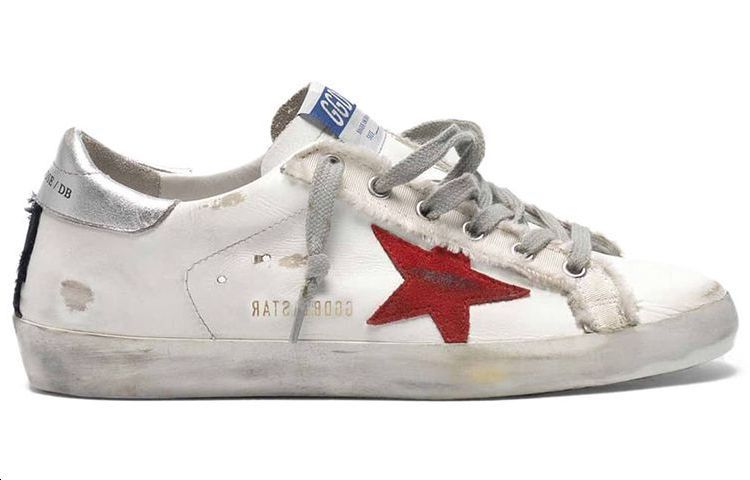 (W) Golden Goose Super-Star 'White Silver Tail with Red Star' 圖 2