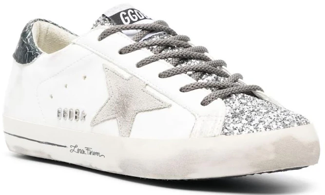(女款)Golden Goose Super-Star 閃粉乳白銀色 GWF00101.F004787.82383 Order (女款)Golden Goose Super-Star 閃粉乳白銀色 GWF00101.F004787.82383