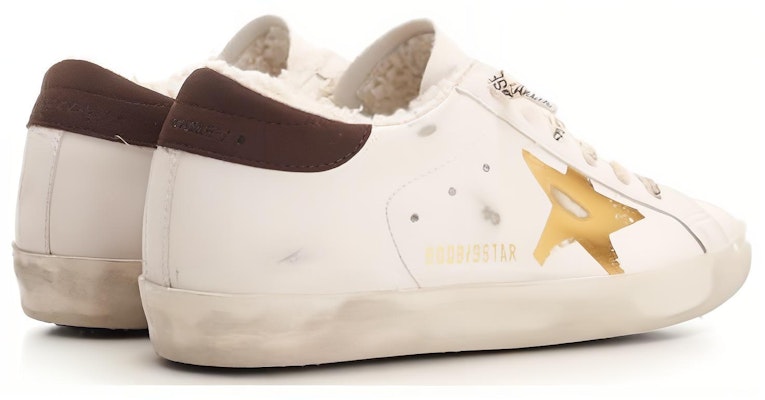(W) Golden Goose Super-Star Bintang Emas Putih Emas GWF00498.F004780.82377 Shop (W) Golden Goose Super-Star Bintang Emas Putih Emas GWF00498.F004780.82377
