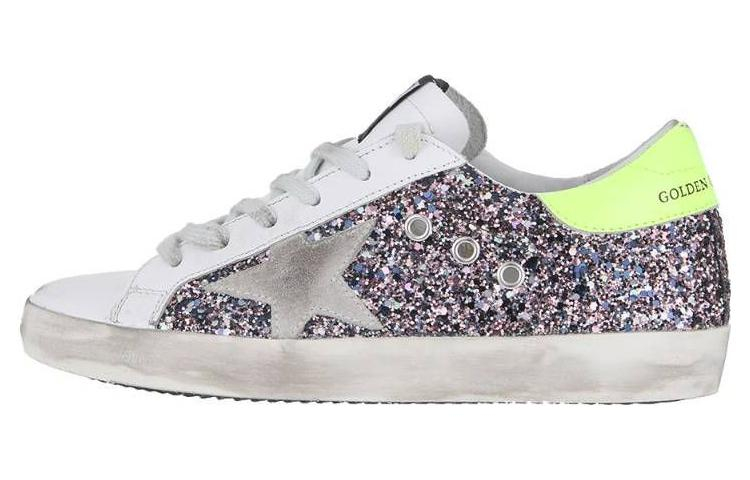 (Women) Golden Goose Super-Star Leather Low-Top Sneakers White Sequin G36WS590.V58