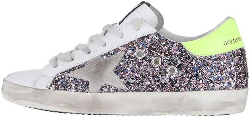 (W) Golden Goose Super-Star Sneakers Bassi in Pelle Bianchi con Paillettes G36WS590.V58 Buy (W) Golden Goose Super-Star Sneakers Bassi in Pelle Bianchi con Paillettes G36WS590.V58