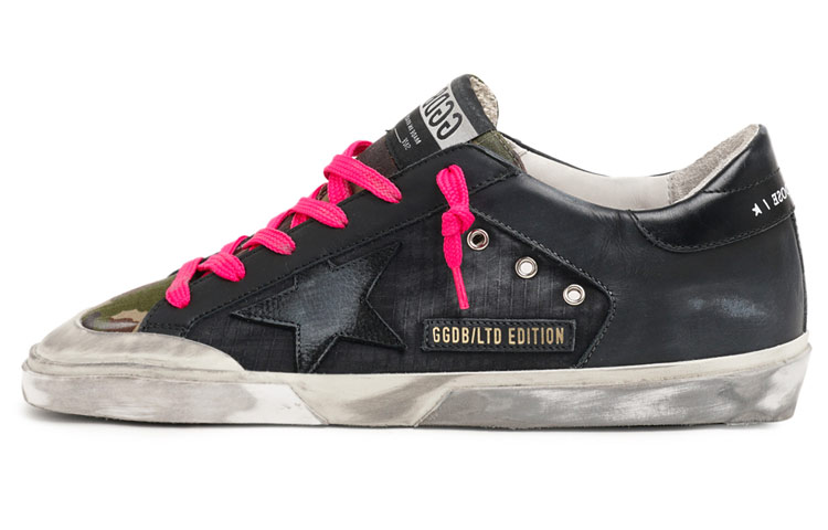 (W) Golden Goose Super-Star LTD Edition 'Black Red Distressed'