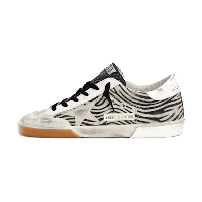 (W) Golden Goose Super-Star LTD Edition 'Zebra Stripe'