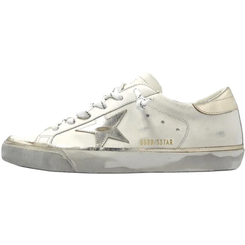 (Women) Golden Goose Super-Star Low-Top Beige Leather Sneakers for Women GWF00101.F007558.10698