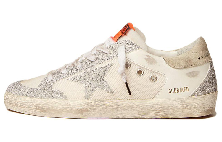 (W) Golden Goose Super-Star LTD 'White Silver Distressed'