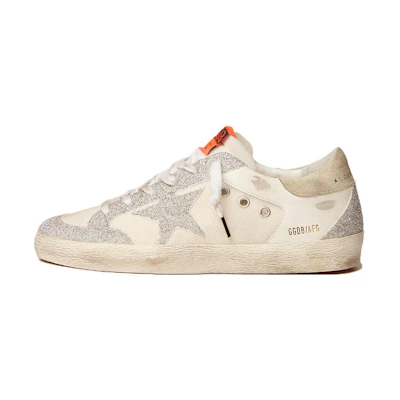 (W) Golden Goose Super-Star LTD 'White Silver Distressed'