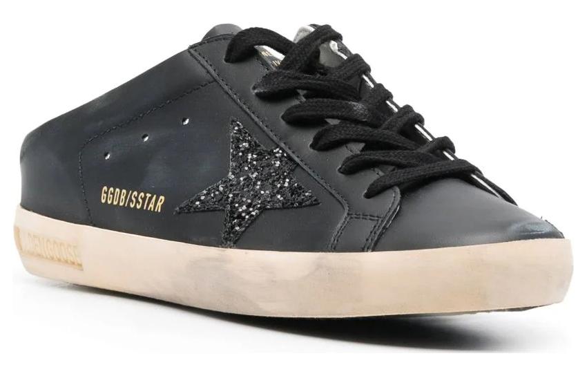 Order (Women) Golden Goose Super-Star Sabot 'Black Leather' GWF00110.F004701.90100