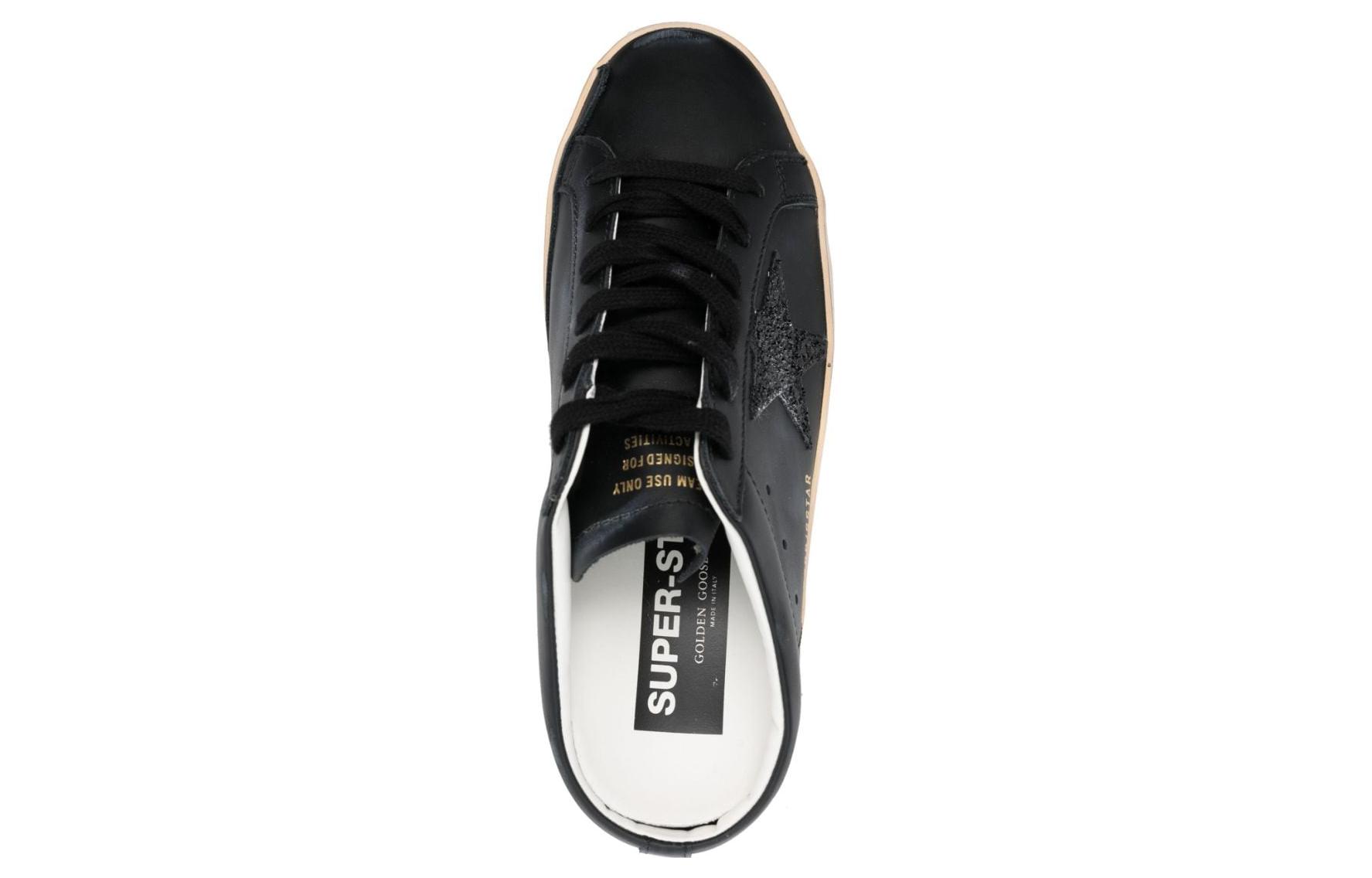 Shop (Women) Golden Goose Super-Star Sabot 'Black Leather' GWF00110.F004701.90100