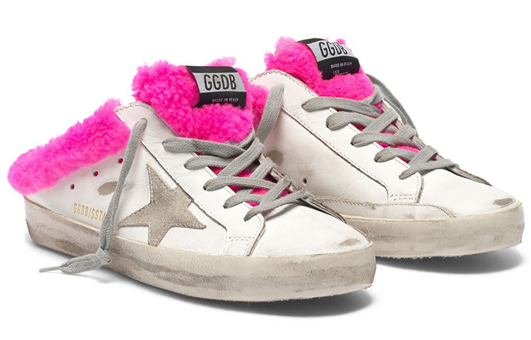 (W) Golden Goose Super-Star Sabot 'Grey Star Wool-Lined White' 圖 2