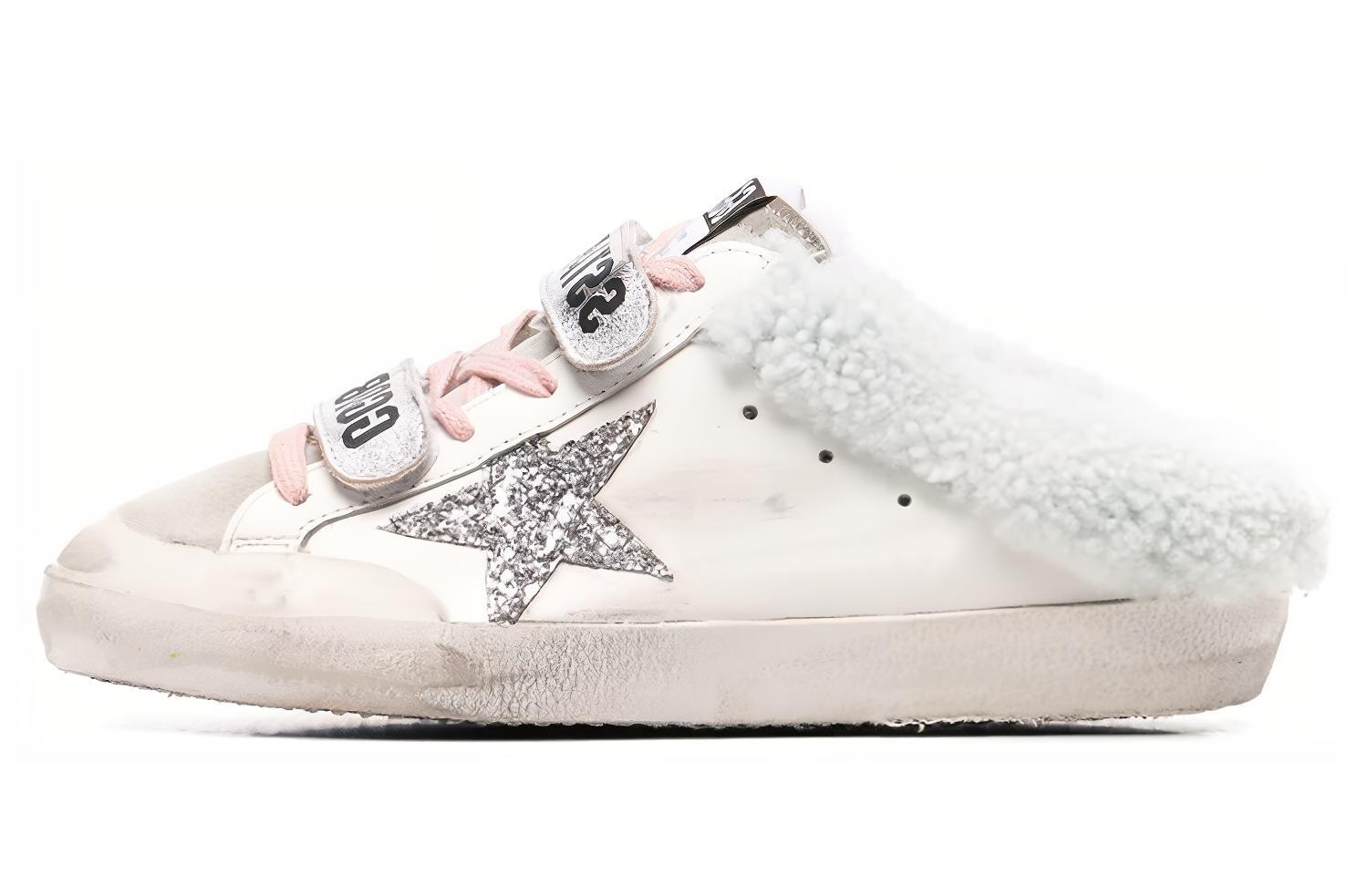 (Women) Golden Goose Super-Star Sabot Distressed Leather Mules Women’s White Sneakers GWF00298.F002790.81606