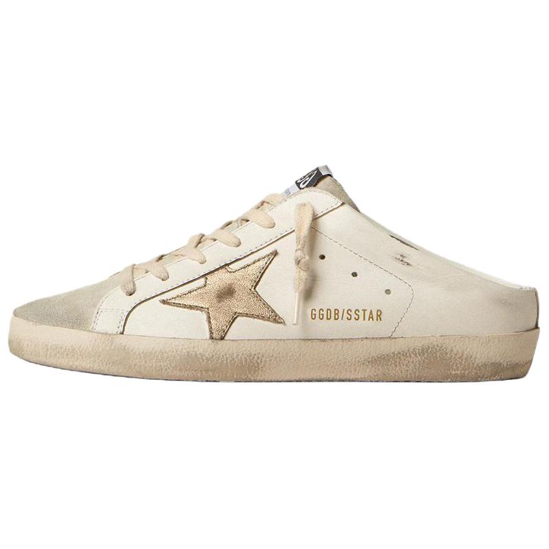 (Women) Golden Goose Super-Star Sabot Leather Clogs Women’s White. GWF00110.F005347.11702 White