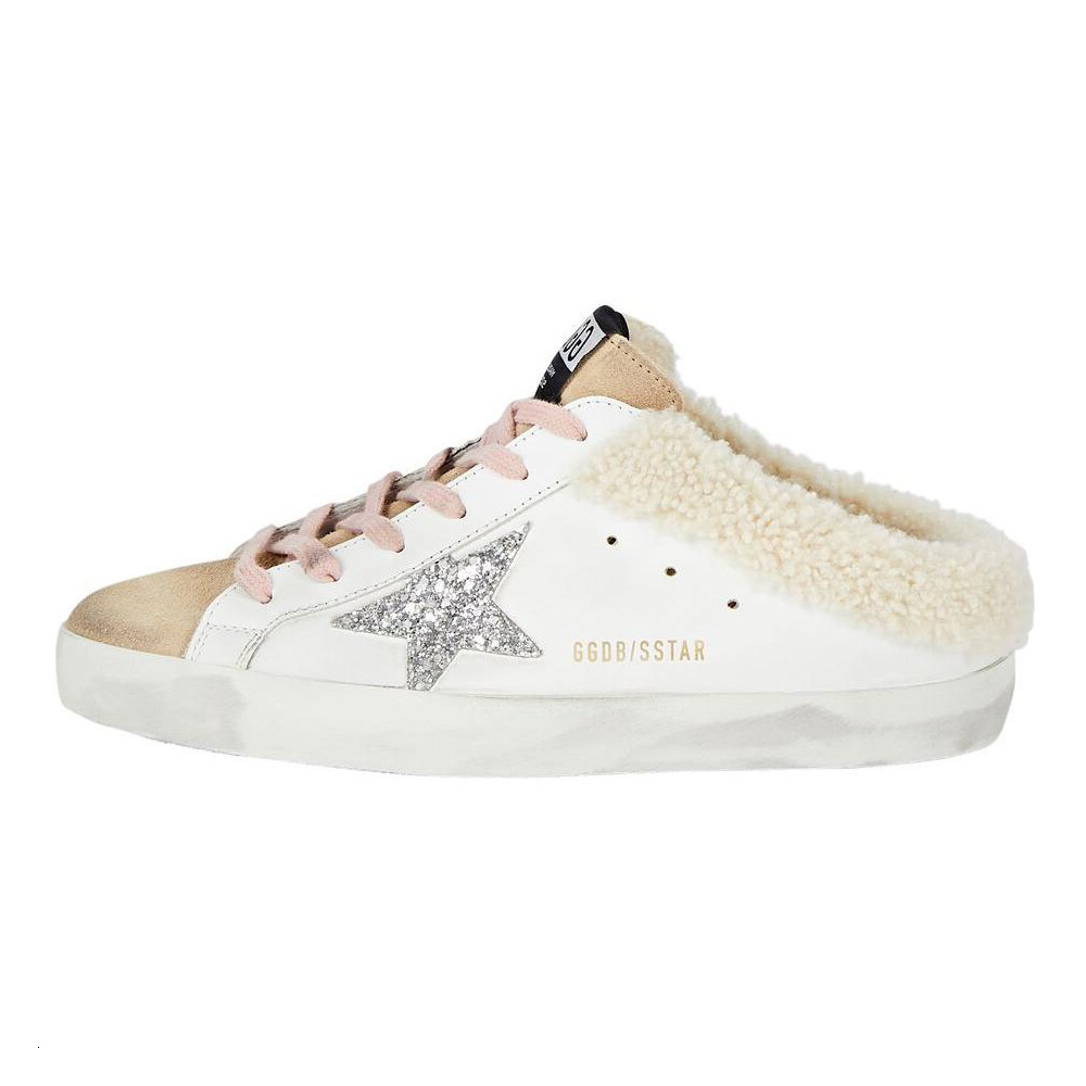 (Women) Golden Goose Super-Star Sabot Leather Slip-On Clogs Off-White. GWF00110.F000798.80194