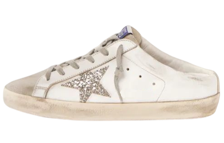 (Women) Golden Goose Super-Star Sabot Slip-On Clog Mules White. GWF00110.F001722.81194
