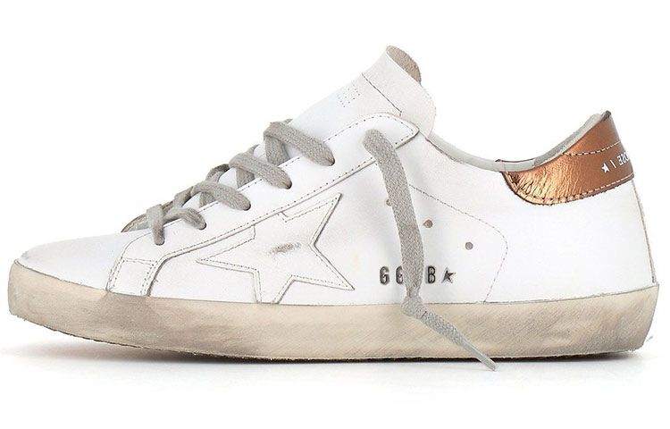 (W) Golden Goose Super-Star Stylish 'White Gold'