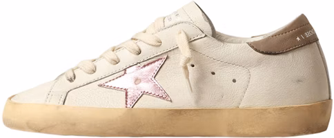 (Women) Golden Goose Super-Star White Antique Pink Metallic GWF00101.F004065.11373 (Women) Golden Goose Super-Star White Antique Pink Metallic GWF00101.F004065.11373