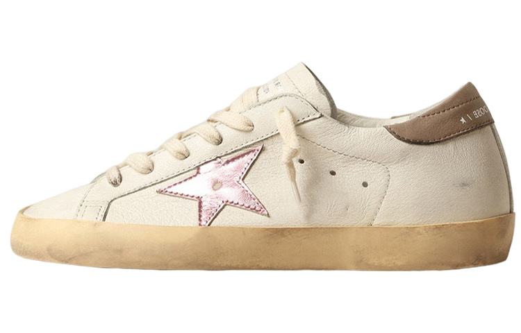 Buy (W) Golden Goose Super-Star 白色古典粉色金属运动鞋 GWF00101.F004065.11373