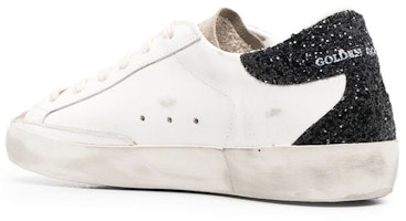 金鵝明星皮革綁帶時尚板鞋 女款 白紫 做舊版 Shop 金鵝明星皮革綁帶時尚板鞋 女款 白紫 做舊版