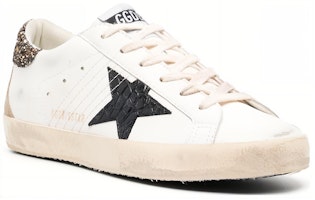 (W) Golden Goose Super-Star Blanco Negro Cocodrilo Glitter GWF00102.F004775.11551 Lookbook (W) Golden Goose Super-Star Blanco Negro Cocodrilo Glitter GWF00102.F004775.11551