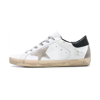 (W) Golden Goose Super-Star White Black