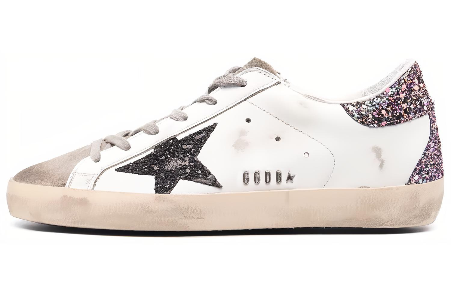 Buy (W) 金鹅Super-Star白色黑色多色亮片鞋 GWF00102.F002463.81497