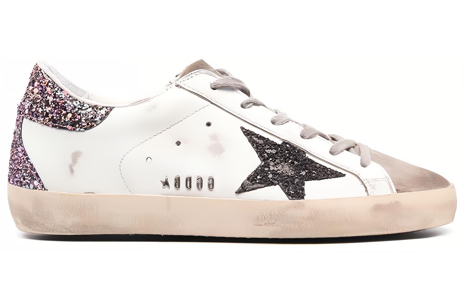 Order (W) 金鹅Super-Star白色黑色多色亮片鞋 GWF00102.F002463.81497