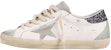 (W) Golden Goose Super-Star Putih Kelabu Gelap Berkilau GWF00102.F004108.11166