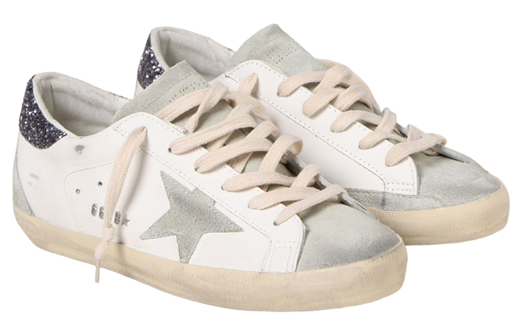 Lookbook (W) Golden Goose Super-Star Blanco Gris Oscuro con Brillo GWF00102.F004108.11166