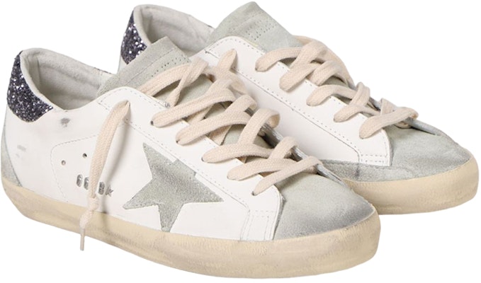 (Women) Golden Goose Super-Star White Dark Grey Glitter GWF00102.F004108.11166 Lookbook (Women) Golden Goose Super-Star White Dark Grey Glitter GWF00102.F004108.11166