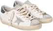 Lookbook (W) Golden Goose Super-Star Putih Kelabu Gelap Berkilau GWF00102.F004108.11166