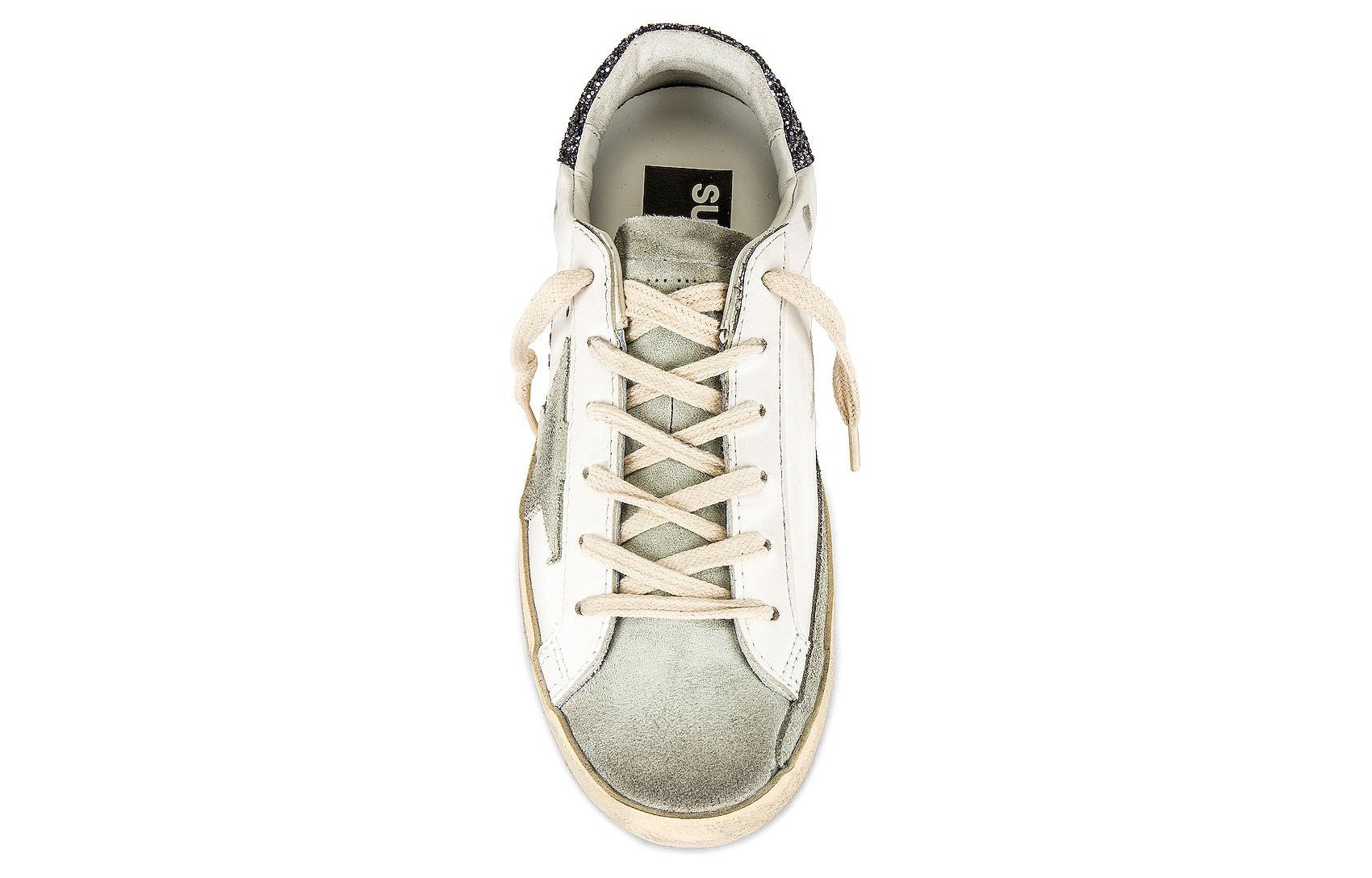 Shop (W) Golden Goose Super-Star Blanco Gris Oscuro con Brillo GWF00102.F004108.11166