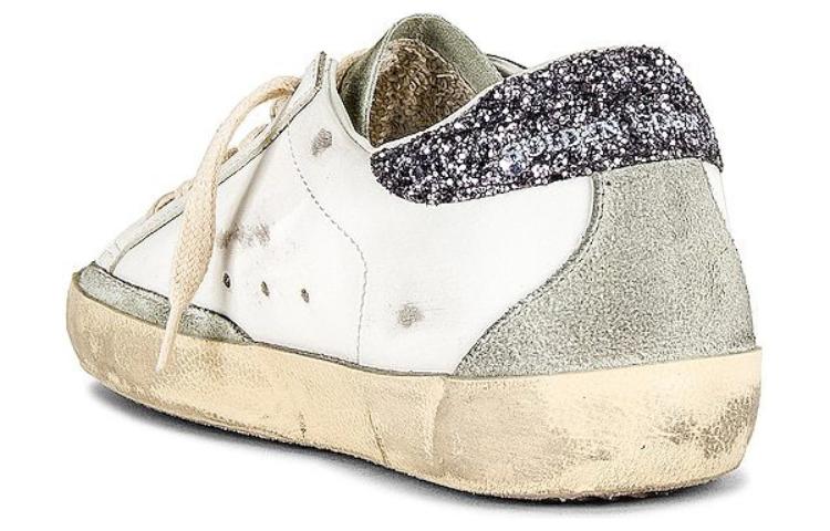 Purchase (W) Golden Goose Super-Star Blanco Gris Oscuro con Brillo GWF00102.F004108.11166