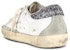 (W) Golden Goose Super-Star Putih Kelabu Gelap Berkilau GWF00102.F004108.11166