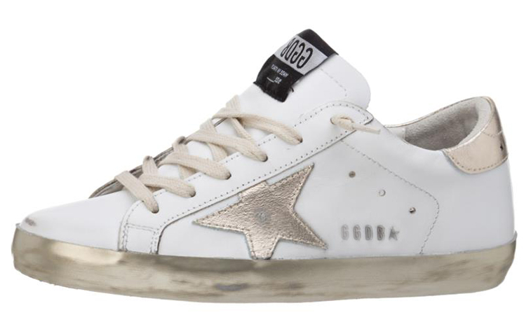 (Women) Golden Goose Super-Star White Gold Sparkle GWF00101.F000316.10272