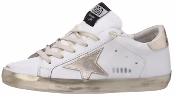 (Women) Golden Goose Super-Star White Gold Sparkle GWF00101.F000316.10272 (Women) Golden Goose Super-Star White Gold Sparkle GWF00101.F000316.10272