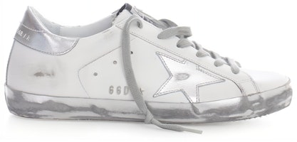 金鵝Super-Star 銀尾復古時尚板鞋 女款 白色做舊版 Order 金鵝Super-Star 銀尾復古時尚板鞋 女款 白色做舊版