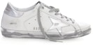Order (W) Golden Goose Super-Star Putih Perak Berkilau GWF00101.F000314.80185