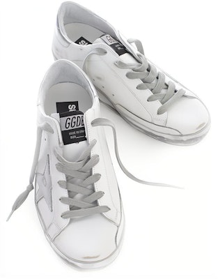 (Women) Golden Goose Super-Star White Silver Sparkle GWF00101.F000314.80185 Shop (Women) Golden Goose Super-Star White Silver Sparkle GWF00101.F000314.80185