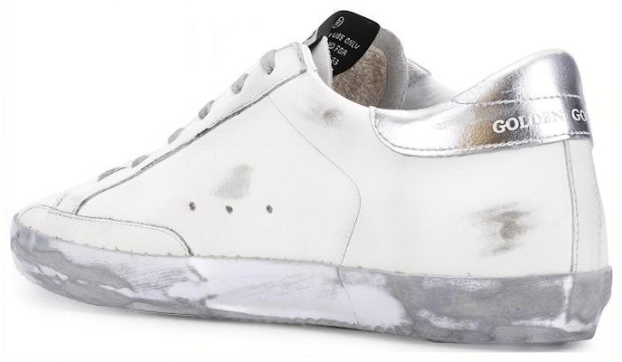 (Women) Golden Goose Super-Star White Silver Sparkle GWF00101.F000314.80185 Purchase (Women) Golden Goose Super-Star White Silver Sparkle GWF00101.F000314.80185