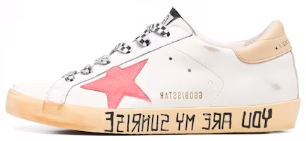 (Women) Golden Goose Super-Star You Are My Sunrise White Red GWF00101.F003195.11173 (Women) Golden Goose Super-Star You Are My Sunrise White Red GWF00101.F003195.11173