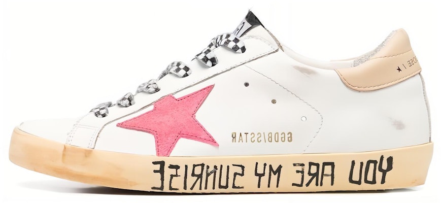 (Women) Golden Goose Super-Star You Are My Sunrise White Red GWF00101.F003195.11173 Buy (Women) Golden Goose Super-Star You Are My Sunrise White Red GWF00101.F003195.11173