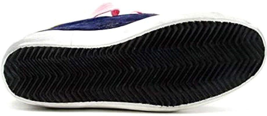 (Women) Golden Goose Super-Star 'Blue Suede Yellow Heel Distressed' G35WS590.P76 Shop (Women) Golden Goose Super-Star 'Blue Suede Yellow Heel Distressed' G35WS590.P76