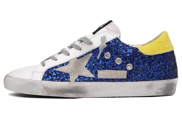 (W) Golden Goose Super Star 'Blue Yellow Sequins'