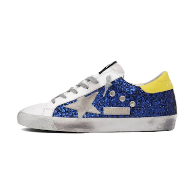 (W) Golden Goose Super Star 'Blue Yellow Sequins'