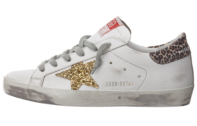 (W) Golden Goose Super-Star 'Distressed White Gold'