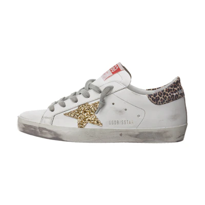 (W) Golden Goose Super-Star 'Distressed White Gold'